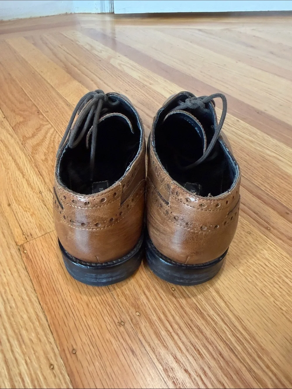 Gordon Rush Men's Tan Leather Brogue Oxford Shoes